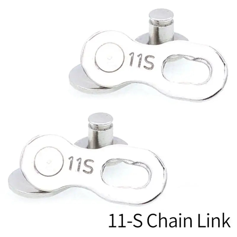pair of stainless steel plated screws