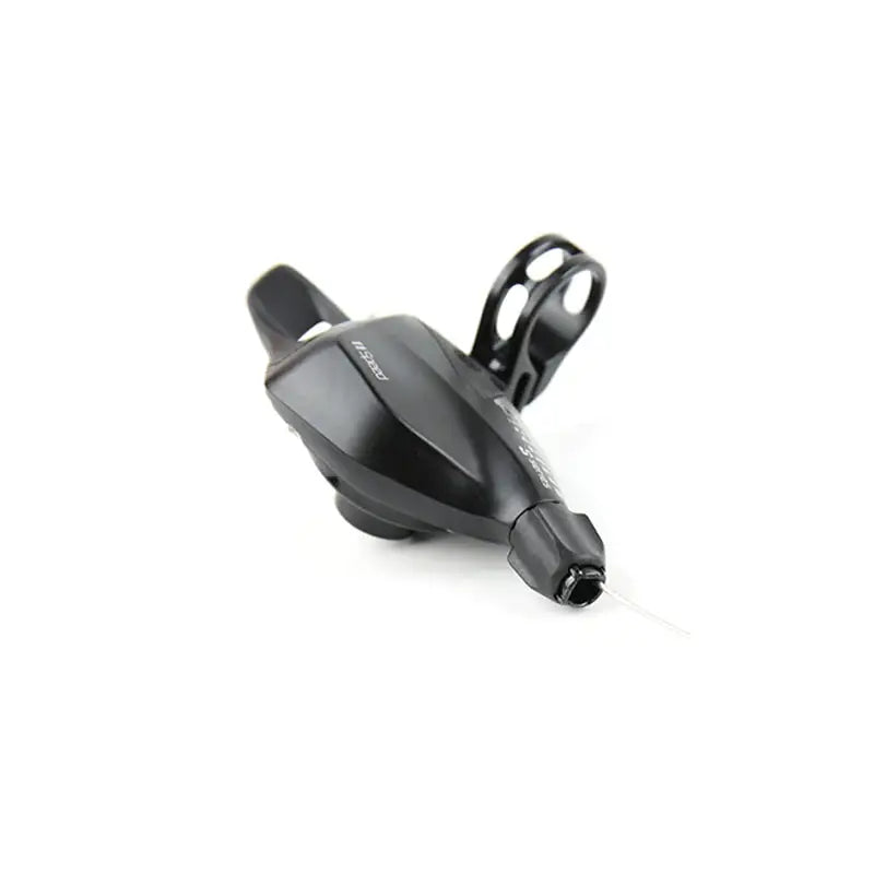 a black car charger with a white background