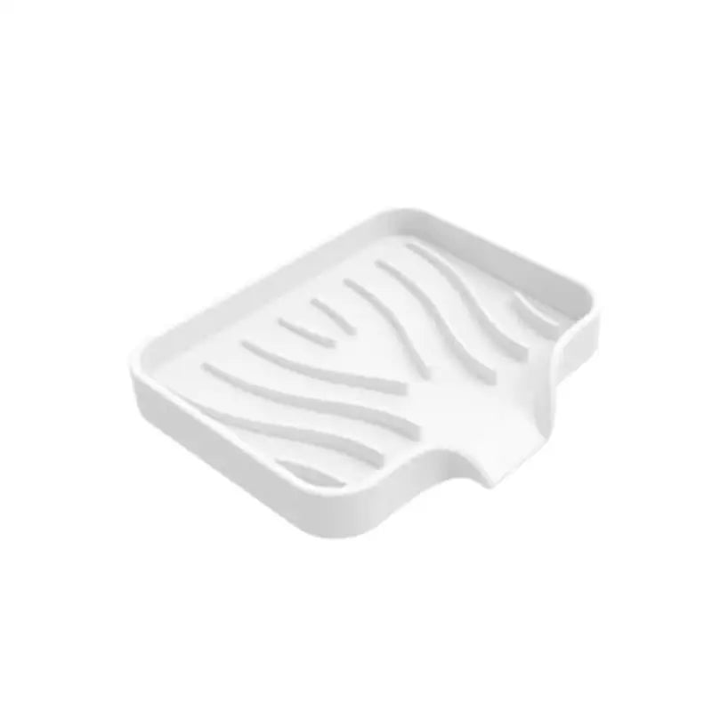 a white zebra print tray