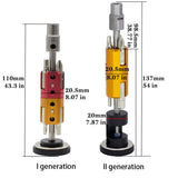 two different types of screwdrivers are shown with measurements