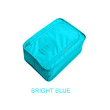 a blue bag with the words bright blue