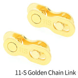a pair of gold plated chain link