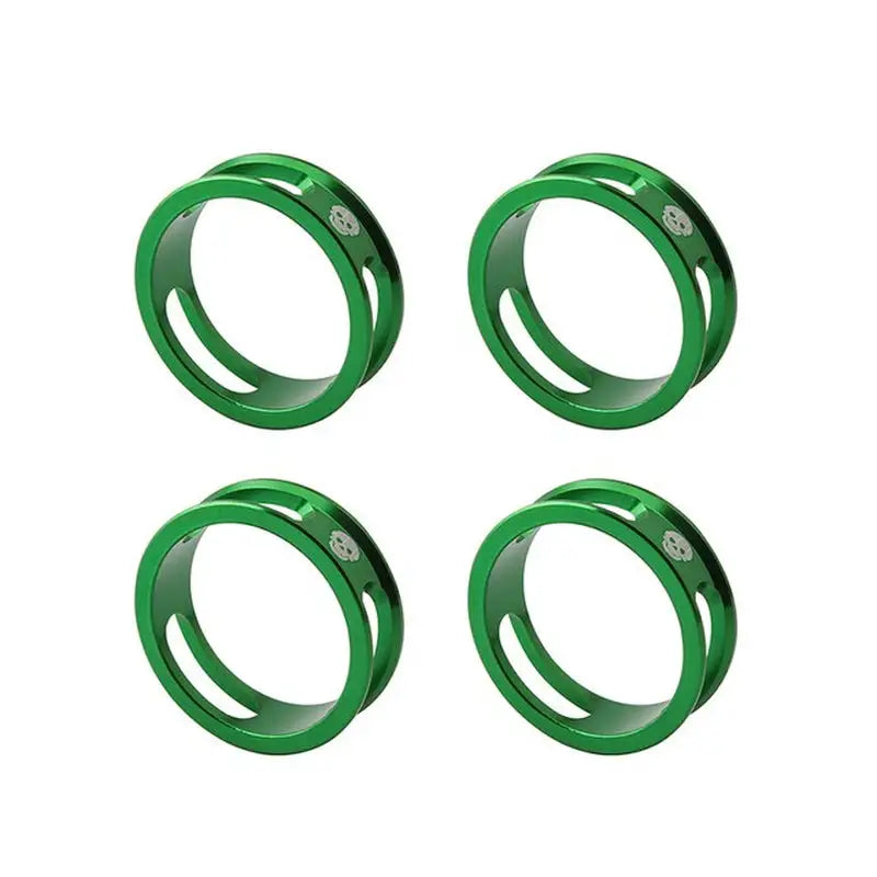 4 green plastic ring with diamond