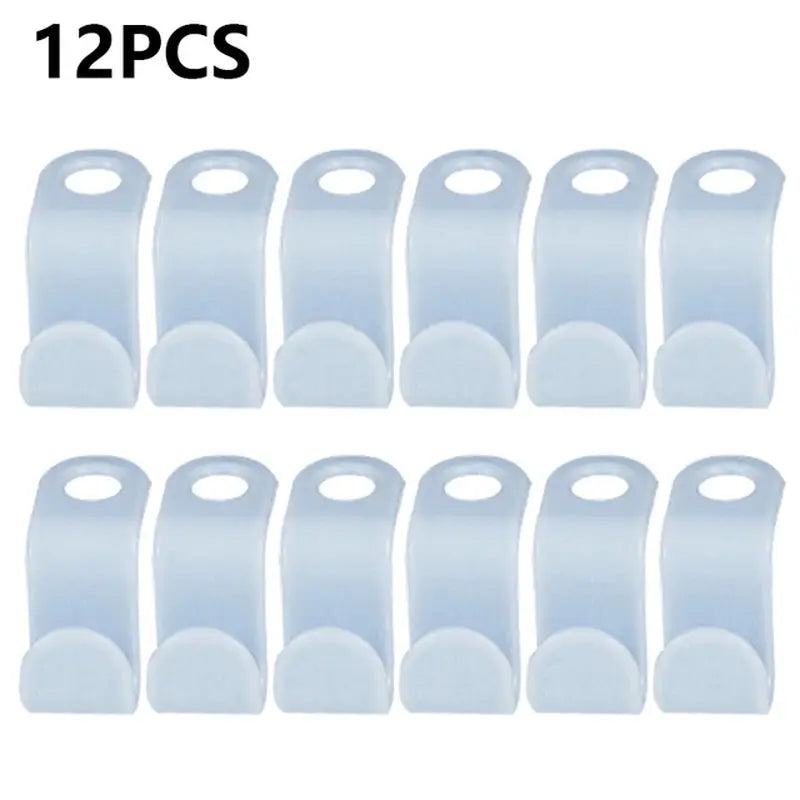 12 pcs plastic bottle clips for bottles, white