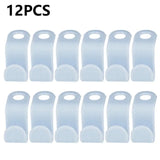 12 pcs plastic bottle clips for bottles, white