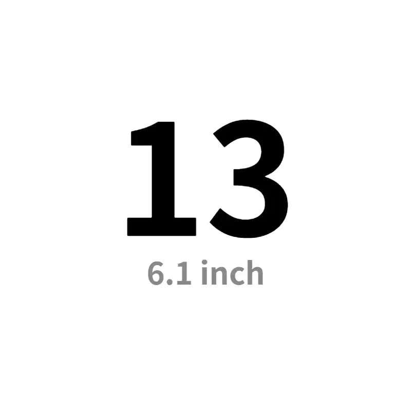 the number 13 is shown in black and white