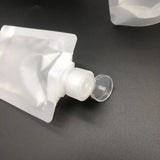 a plastic bottle with a small plastic cap