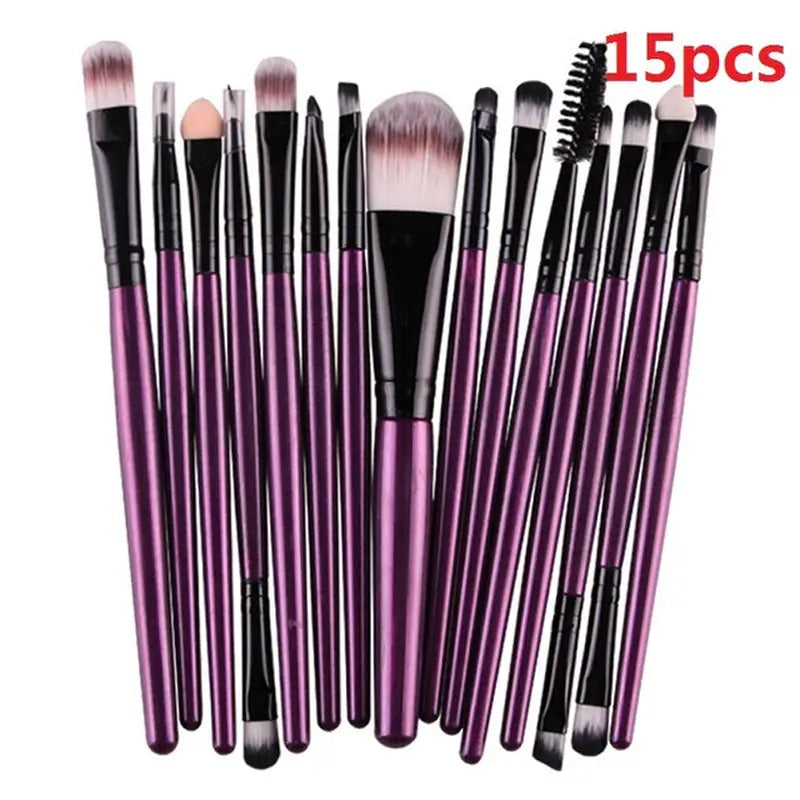 15 pcs makeup brush set