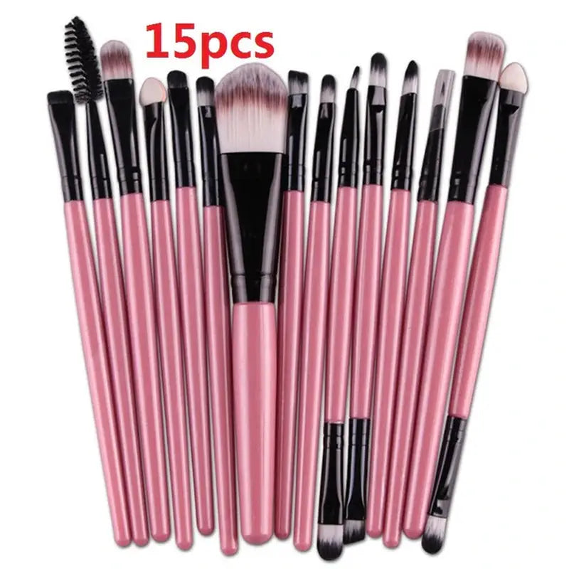 15 pcs makeup brush set