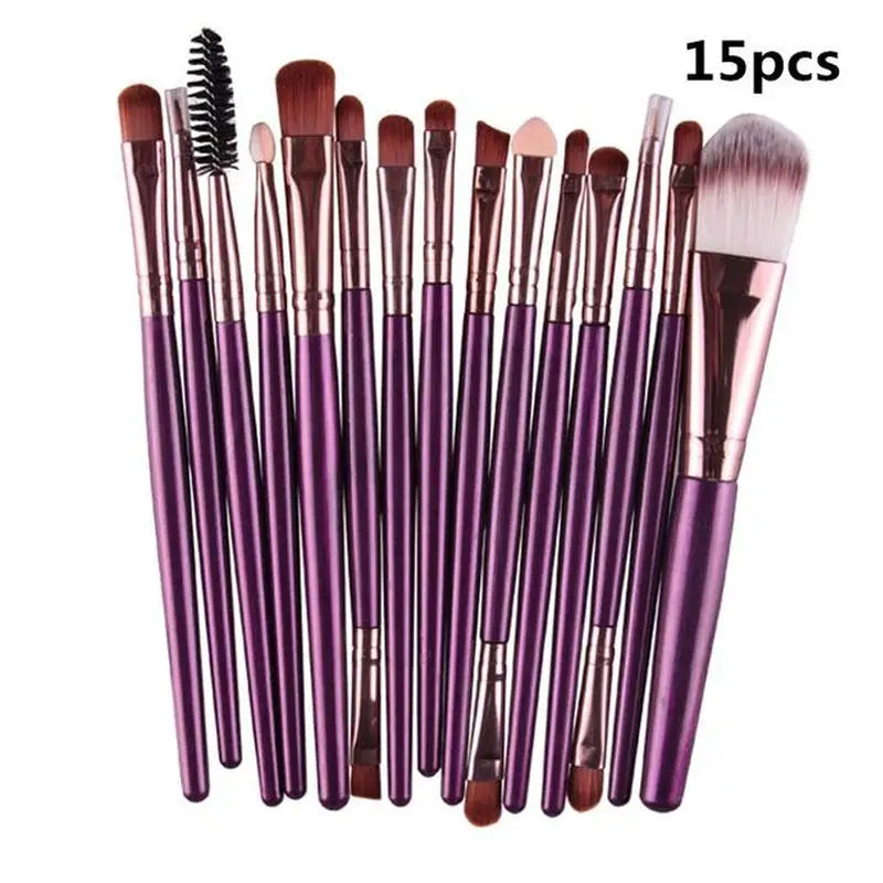 15 pcs makeup brush set with a brush