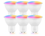 Tuya Zigbee Smart Wireless LED Bulbs GU10 - RGB Dimmable WiFi Device Control via SmartLife Google Alexa Apps