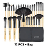 the 7 pcs makeup brush set with case