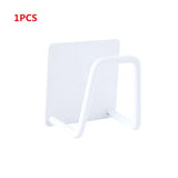 white plastic magazine holder