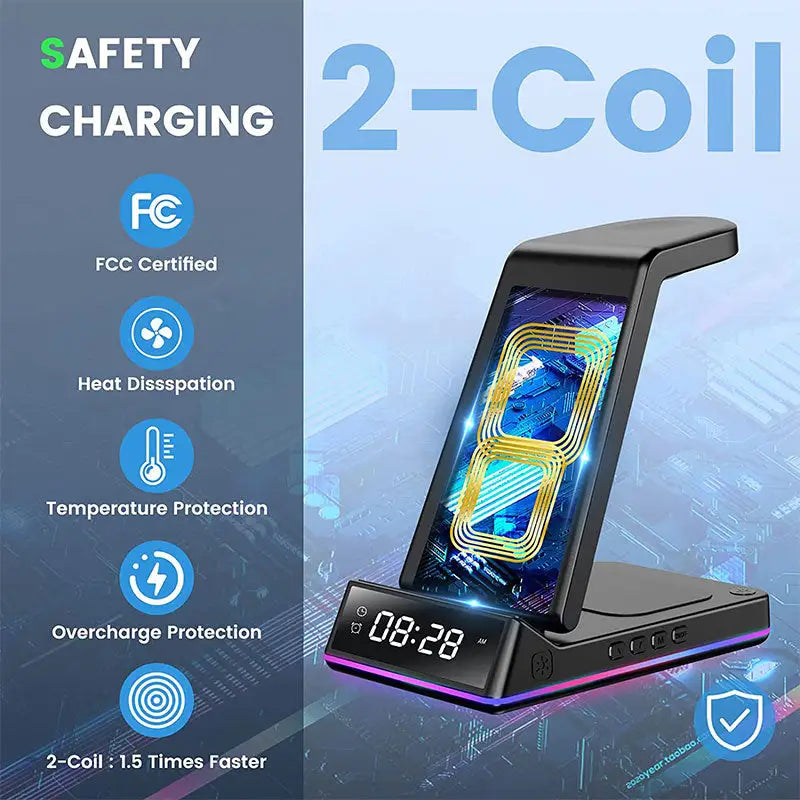 2 - in - 1 charging station for smartphones