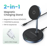 2 in 1 magnetic charging stand for iphone, ipad, and android devices