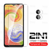 2 in 1 tempered screen protector for samsung galaxy m20