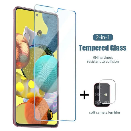 2 in 1 tempered screen protector for samsung galaxy s20