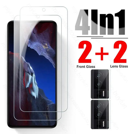 2 in 1 tempered screen protector for iphone x