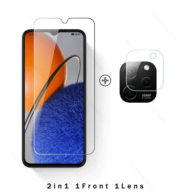 2 in 1 tempered screen protector for iphone x