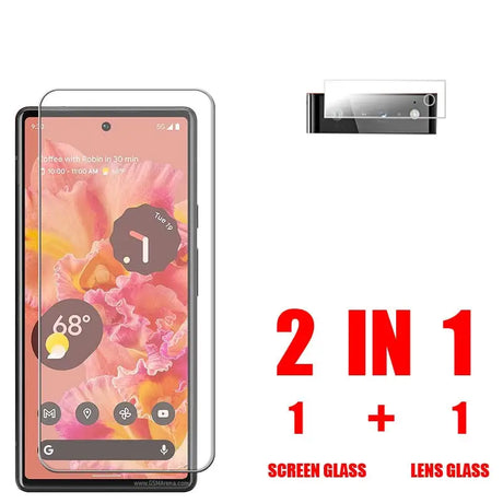 2 in 1 tempered screen protector for lg x