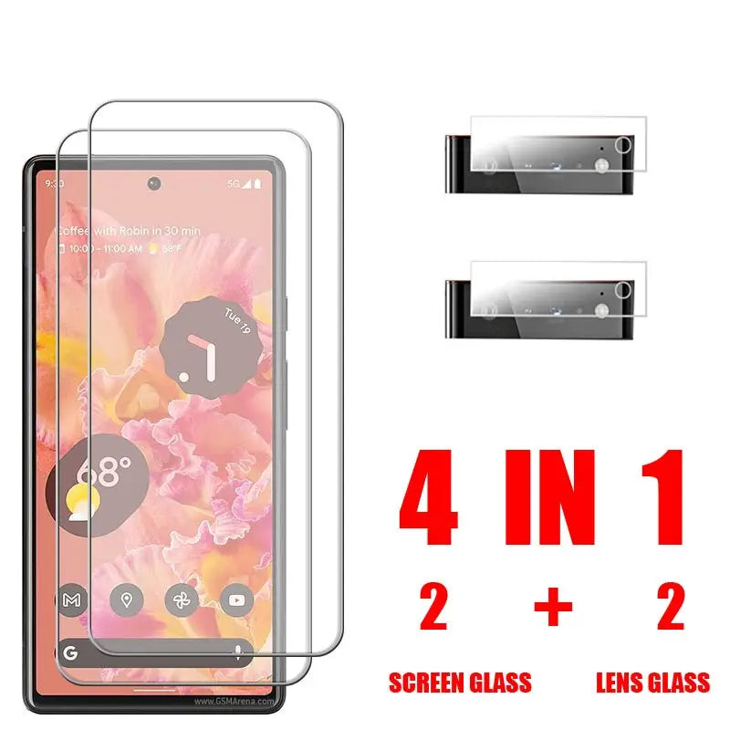 2 in 1 tempered screen protector for lg x
