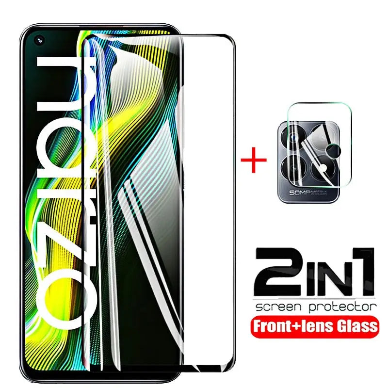 2 in 1 tempered screen protector for iphone x