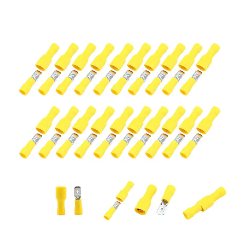 10 pcs yellow plastic cable connectors for tv cable