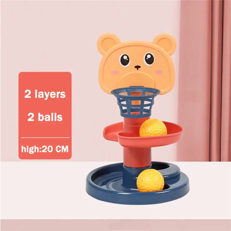 a toy with a ball in it on a table