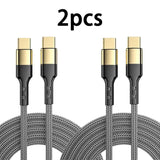 2 pack of 2m usb cable for iphone and ipad