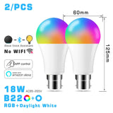 2 pack of 2w led bulb with remote control