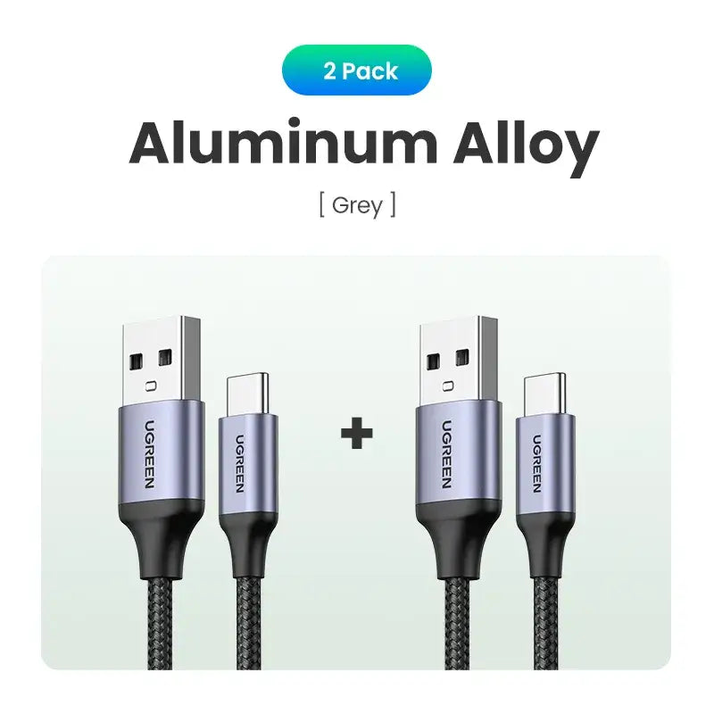 2 pack of 2 pack of 2 aluminum alloy charging cables