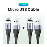 2 pack micro usb cable