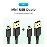 2 pack of usb cable with gold plated connectors