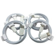 2 pcs white plastic cable connectors