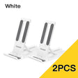 2 pack of white desktop stand for 2 laptops
