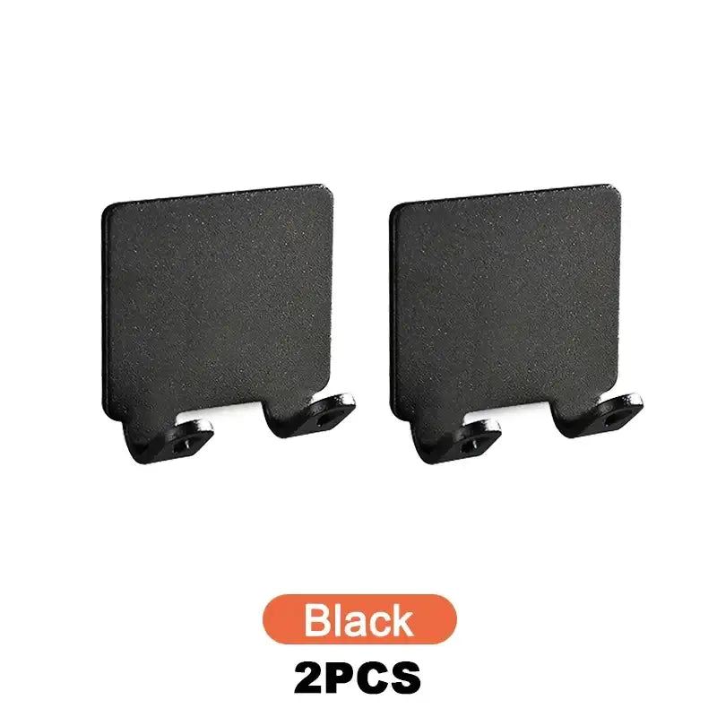 2 pcs black plastic square shape wall mount bracket for tv