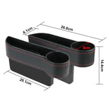 2 pcs car seat cup holder with storage box for bmw