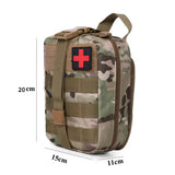 a medical bag with a red cross on the front