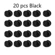 20 pcs black silicon ear plugs
