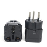 a black plug with two sockets