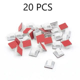 20pcs red and white square shape plastic mosaic tiles