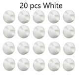 20 pcs white plastic eggs for easter decoration