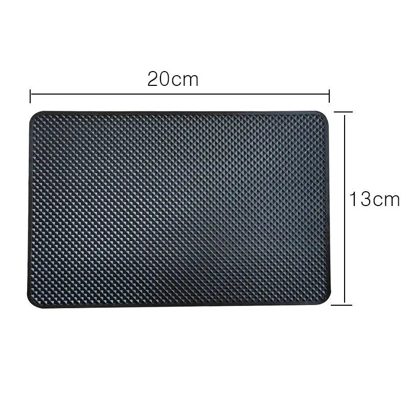 a black mat mat with a white background