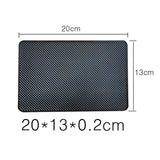 a black mat mat with a white background