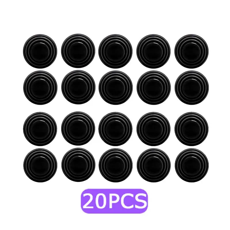 20pcs black plastic buttons for sewing machine