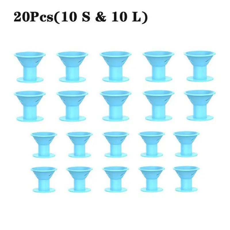 20 pcs blue plastic cup with stand for cakes