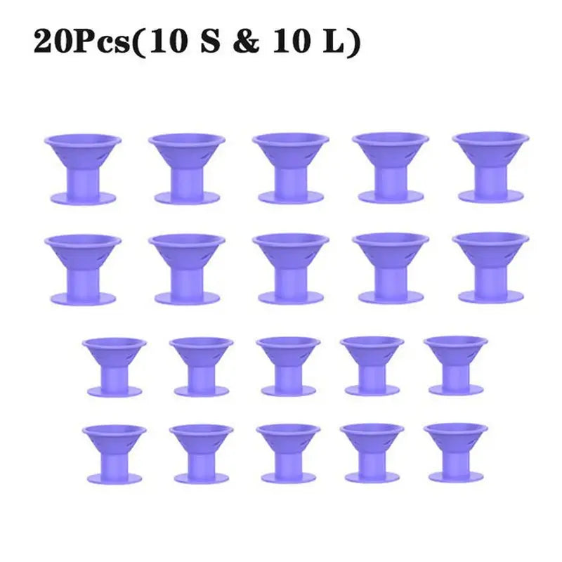 20 pcs purple plastic cup with stand for wine glasses