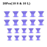 20 pcs purple plastic cup with stand for wine glasses