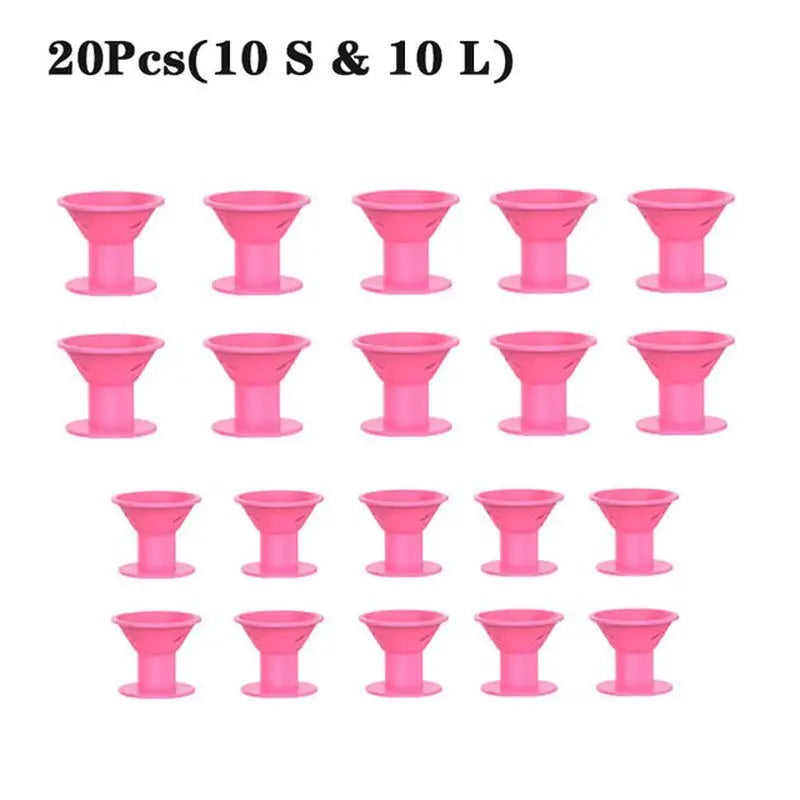 20 pcs pink plastic wine glass cup holder