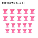 20 pcs pink plastic wine glass cup holder